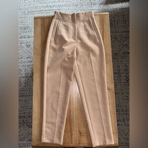 Zara pleated straight leg trousers